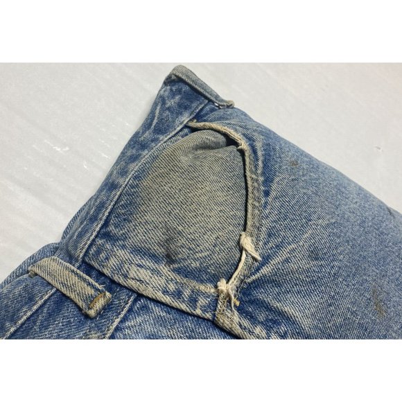 Vintage Custom Jean Accent Pillow 80s 70s Rare Rustler Jeans USA Unique Handmade - Picture 6 of 6